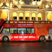 EXPERIENCE THE CHARMING BEAUTY OF HO CHI MINH CITY AT NIGHT ON SKY BUS  (INCLUDING ONE DRINK COCKTAIL AT 5 STARS HOTEL)
